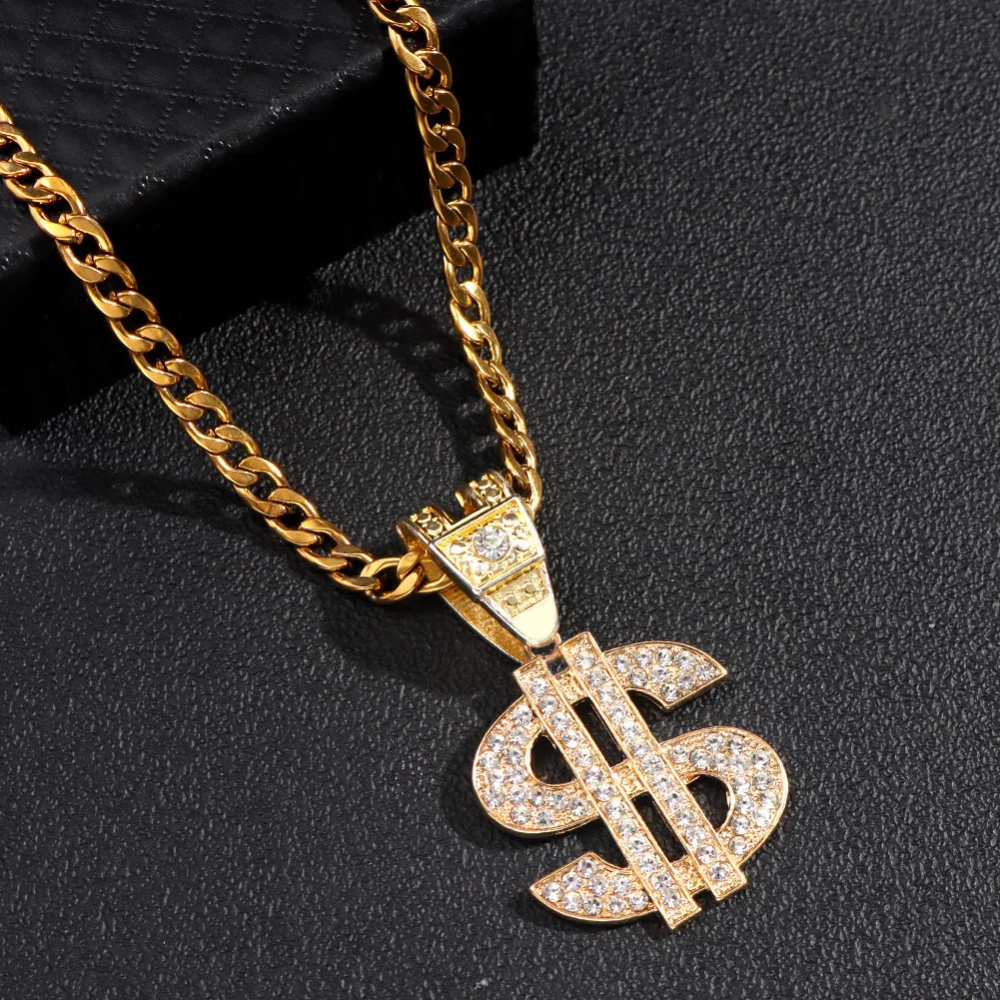 Collier Pendentif Dollar bling