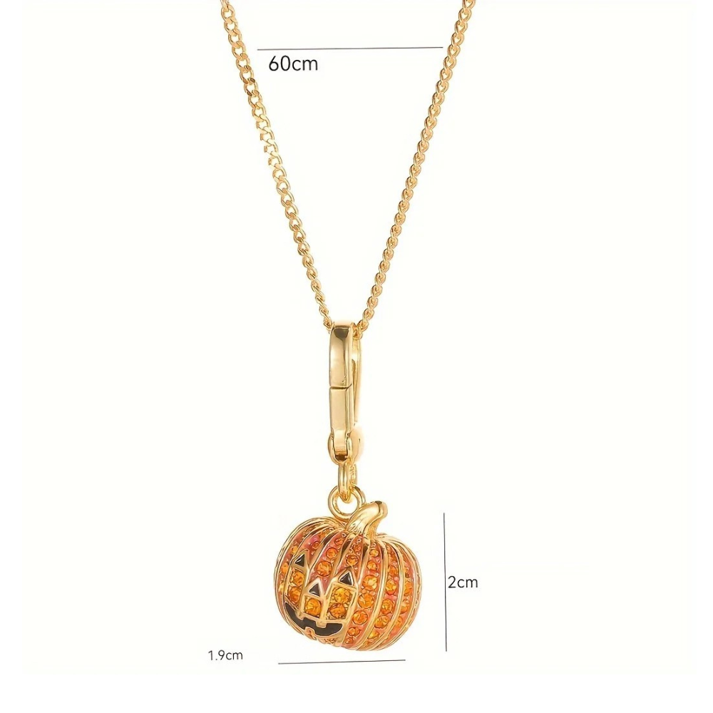 Collier Pendentif Citrouille Halloween deguisement