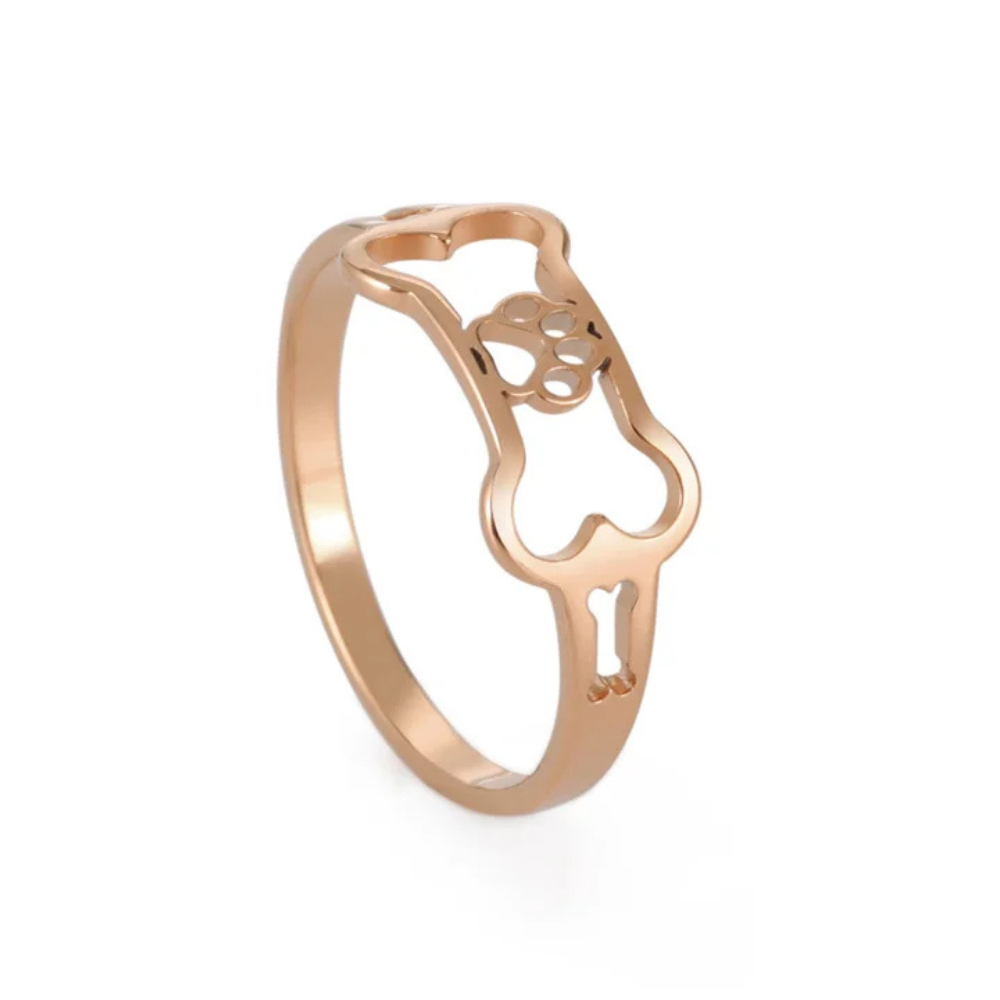 Bague Os de Chien rose