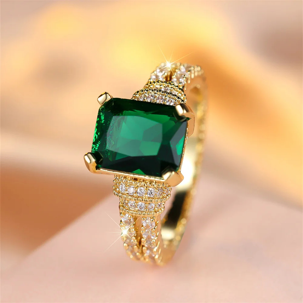 Bague Or Saphir Vert