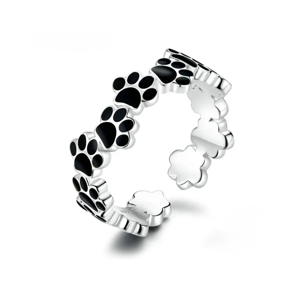 Bague Pattes de Chien Noires