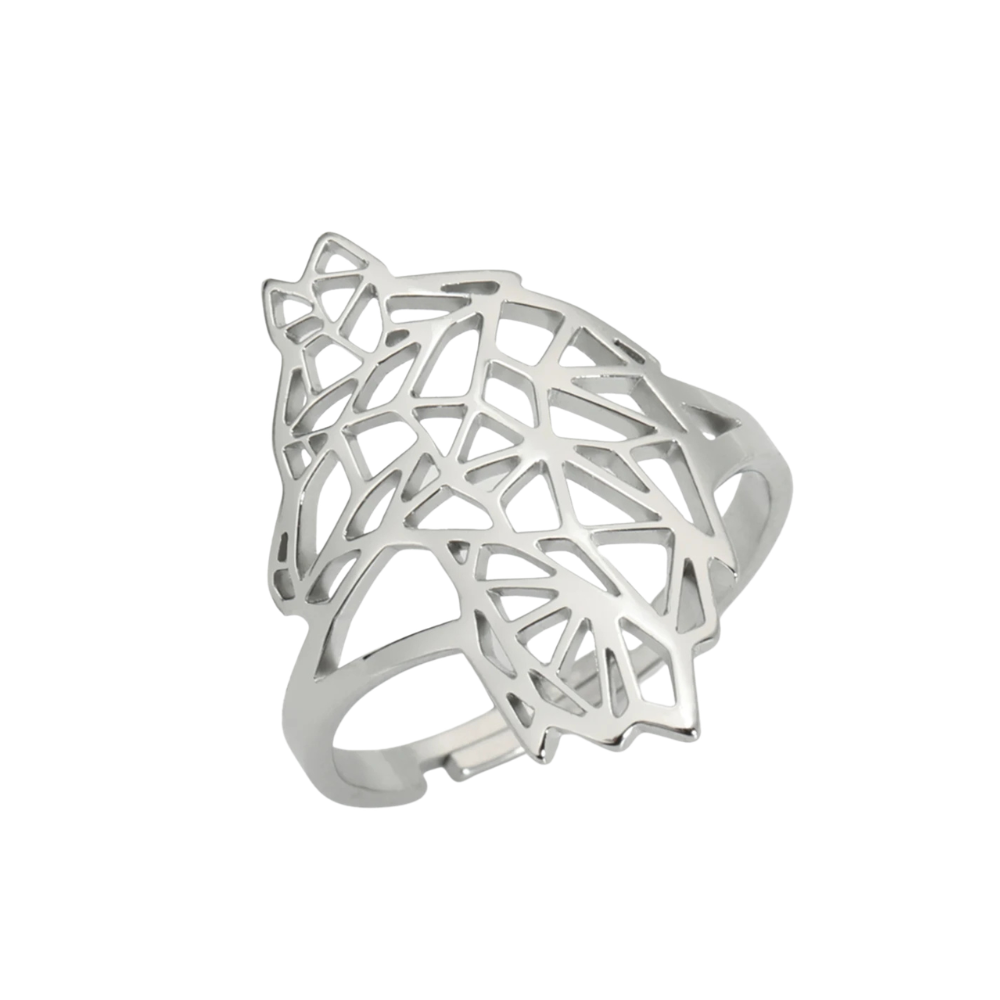 Bague Loup Dessin argent