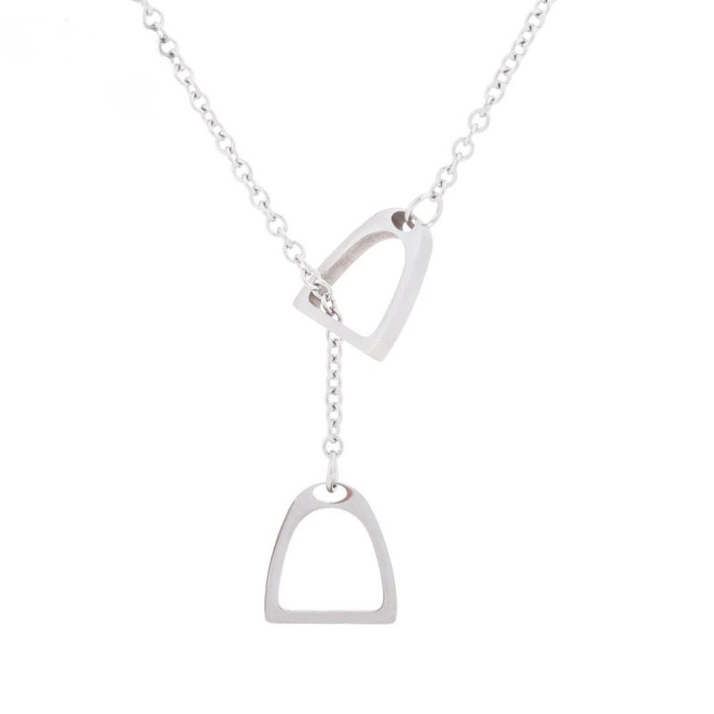 Collier Étriers Cheval argent