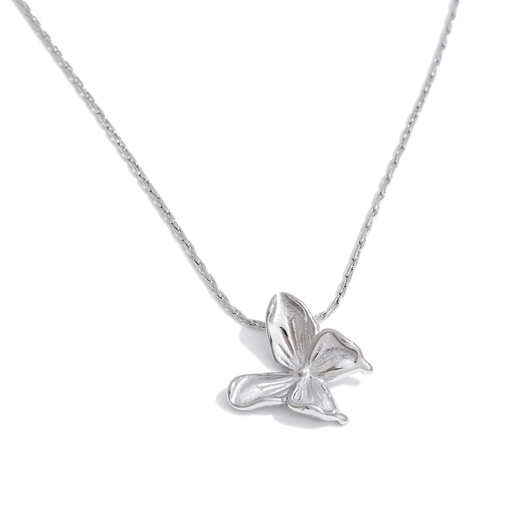 Collier pendentif Papillon argent