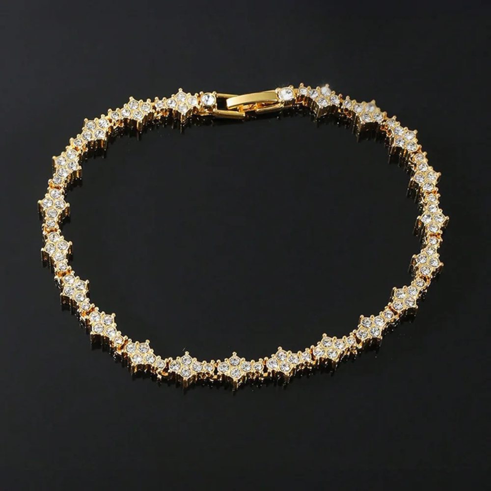 Bracelet Petites Fleurs acier