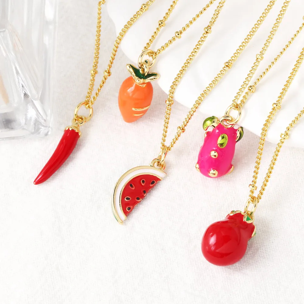Collier Carotte orange