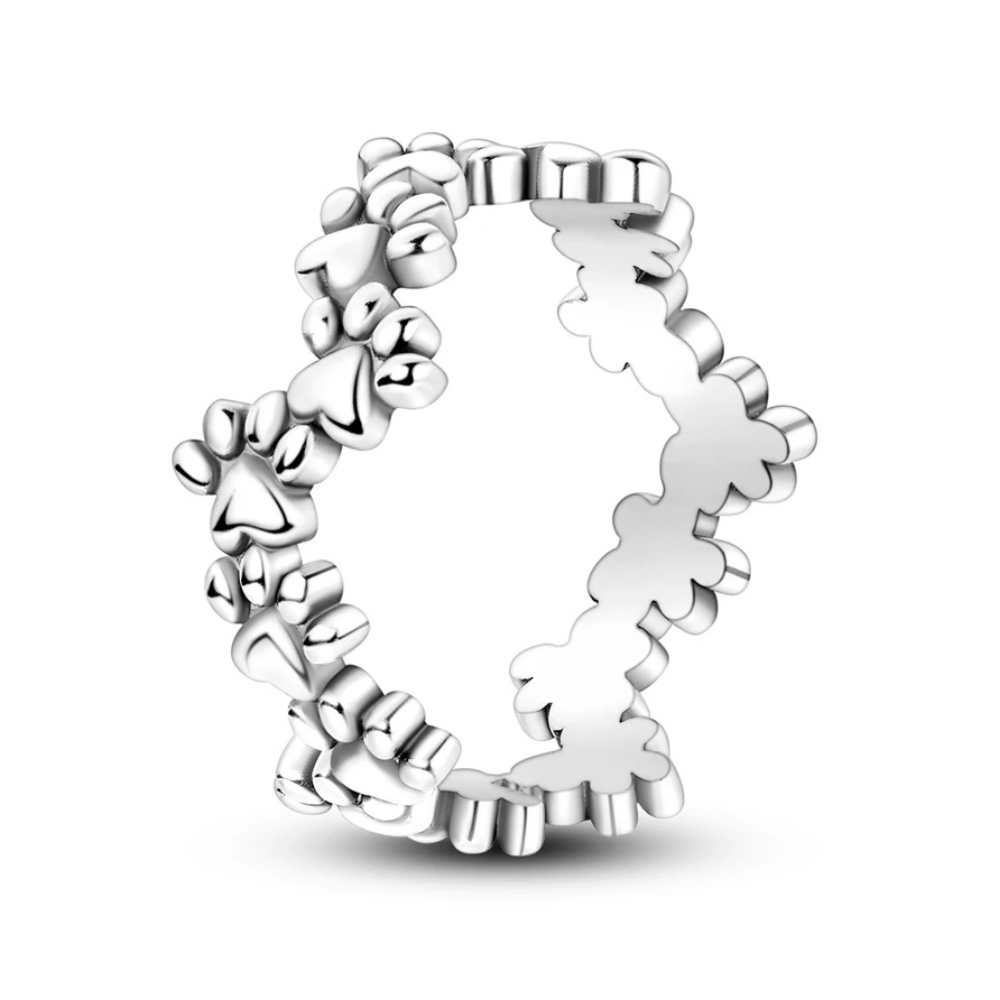 Bague Patte de Chien Argent Femme