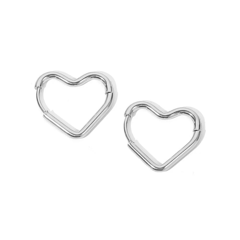 Boucles d'Oreilles Cœur Design pas cher