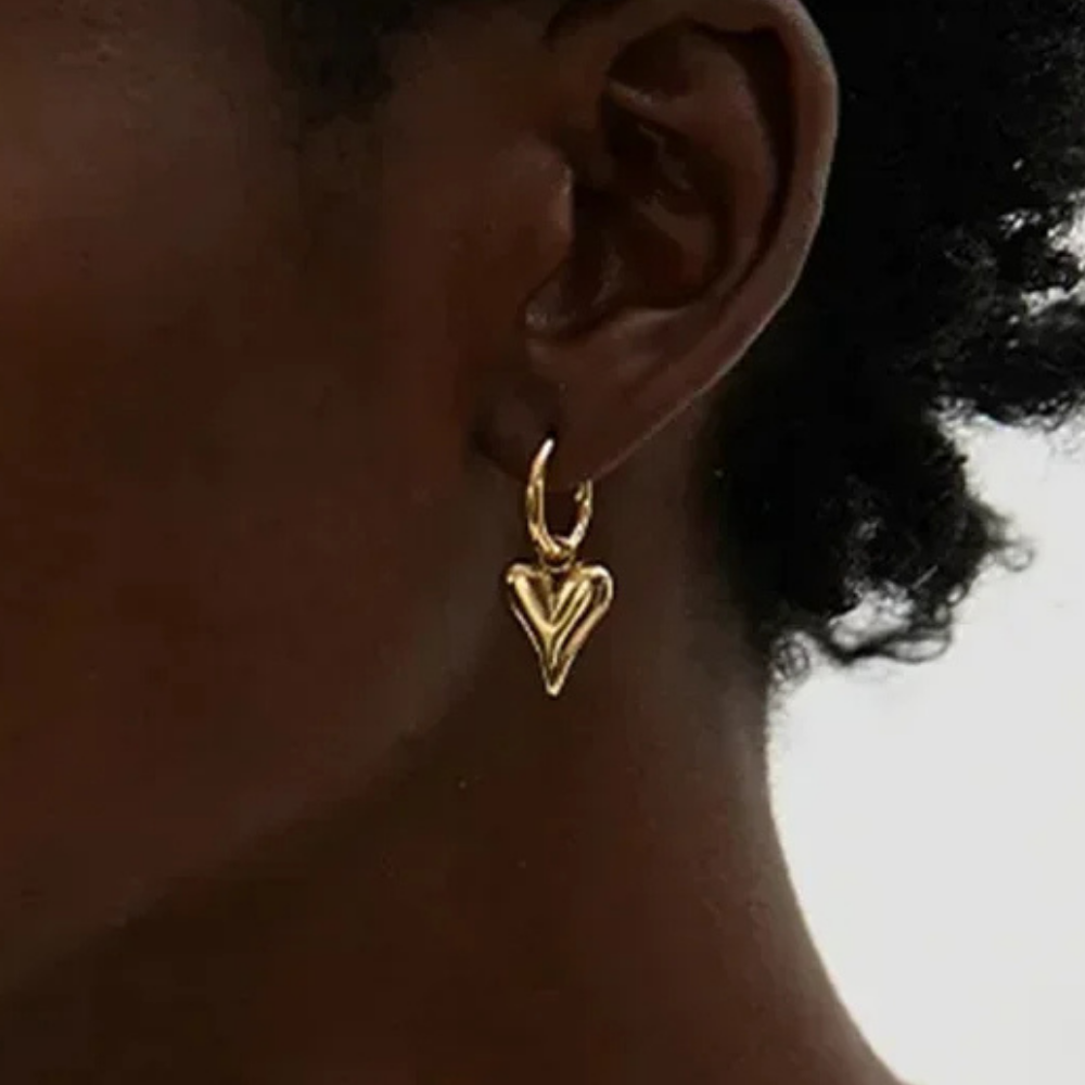 Boucles d'Oreilles Pendentif Cœur