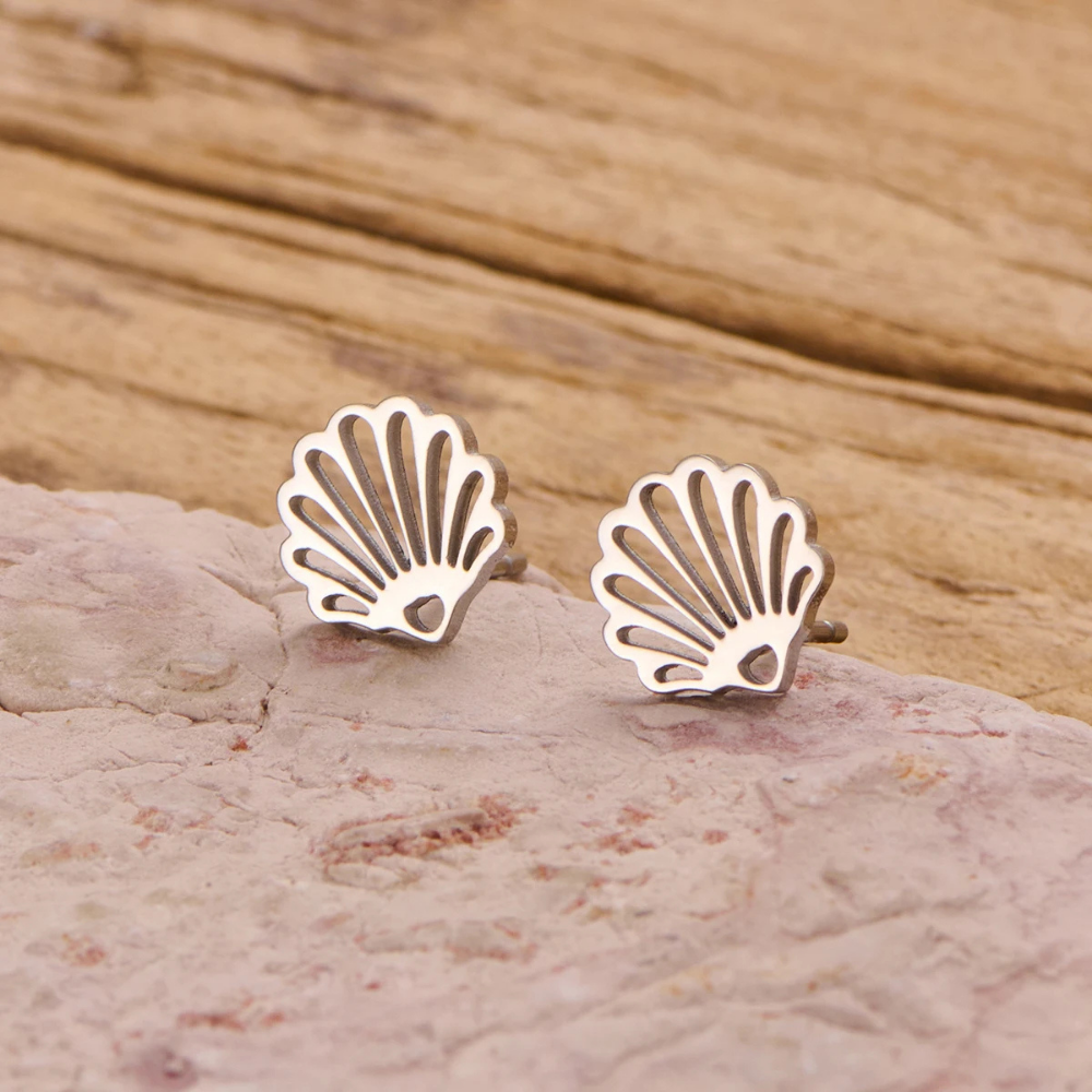 Boucles d'Oreilles Mini Coquillage pas cher