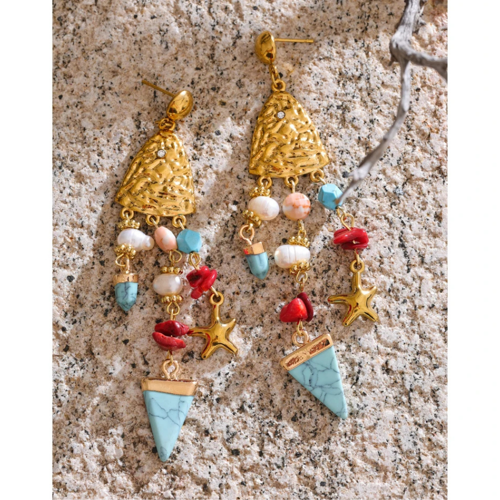 Boucles d'Oreilles Coquillage Originale