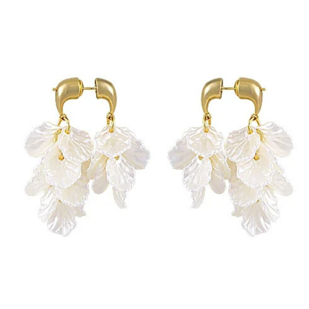 Boucles d'Oreilles Pétale Coquillage