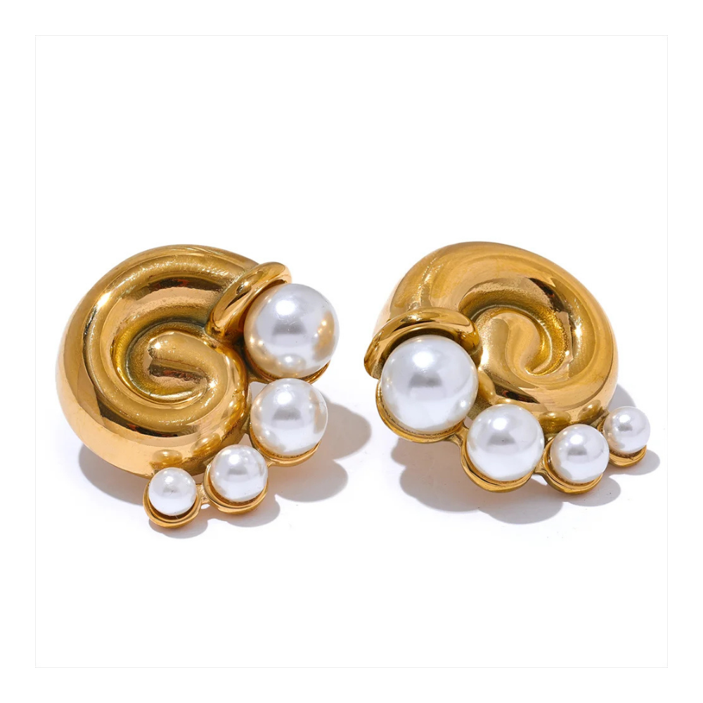Boucles d'Oreilles Coquillage Design