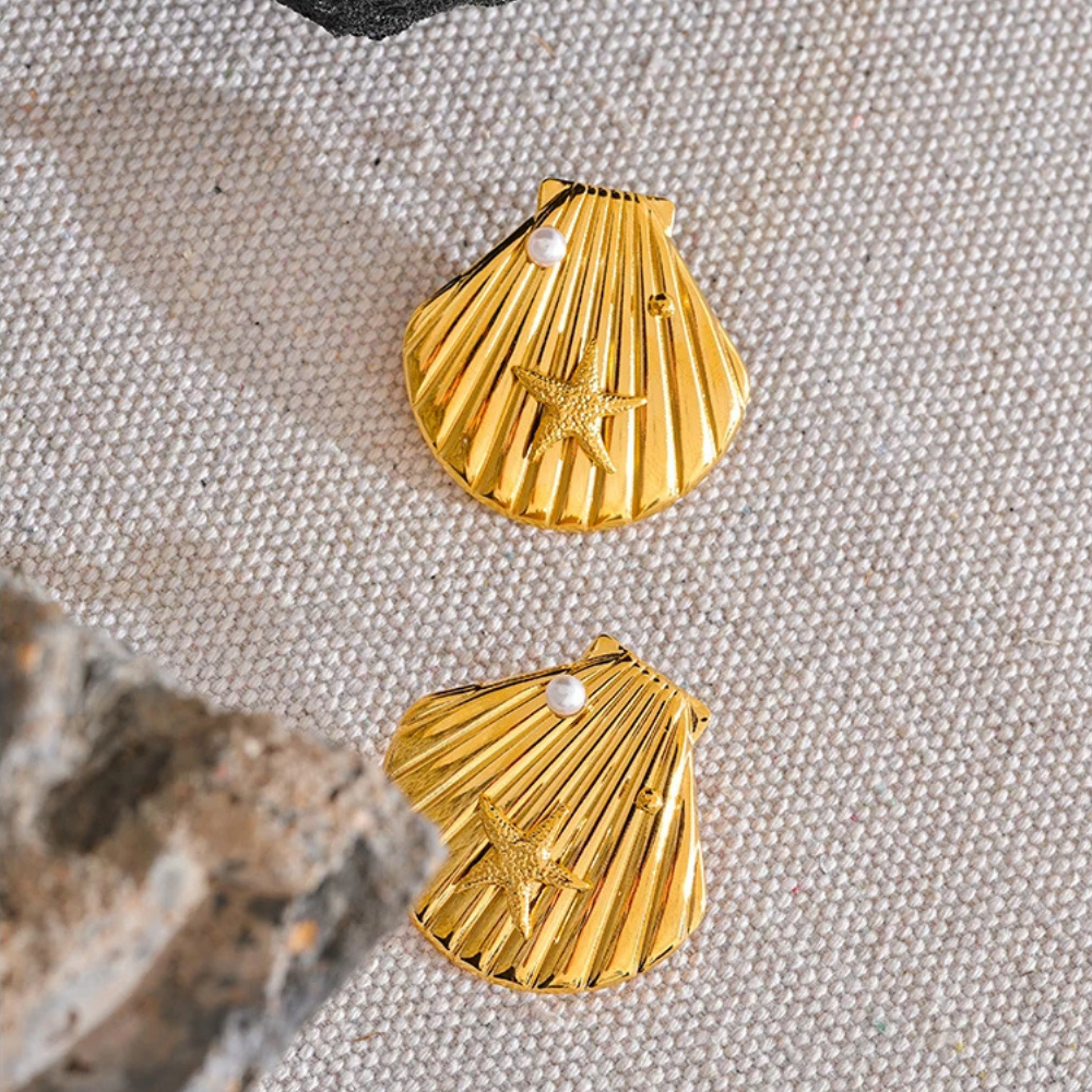 Puces d'Oreilles Coquillage pas cher