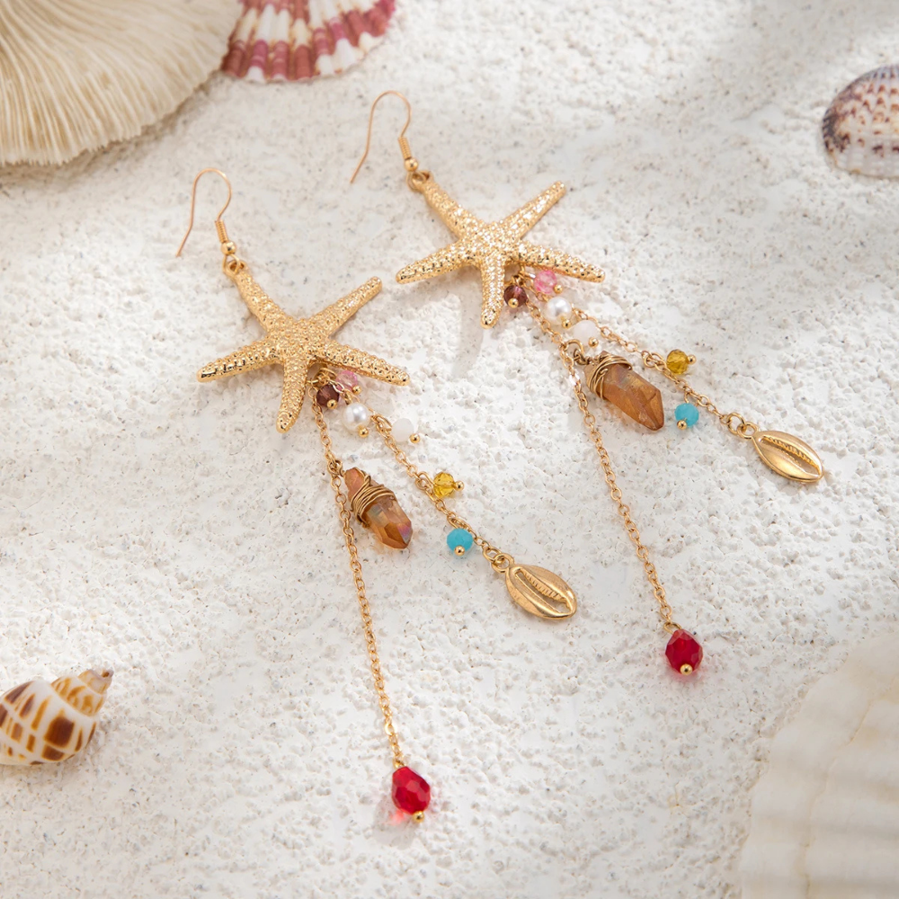 Boucles d'Oreilles Pendantes Coquillage Perlepas cher