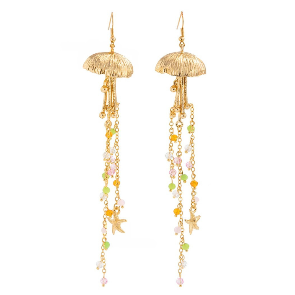 Boucles d'Oreilles Pendantes Coquillage Perle pas cher