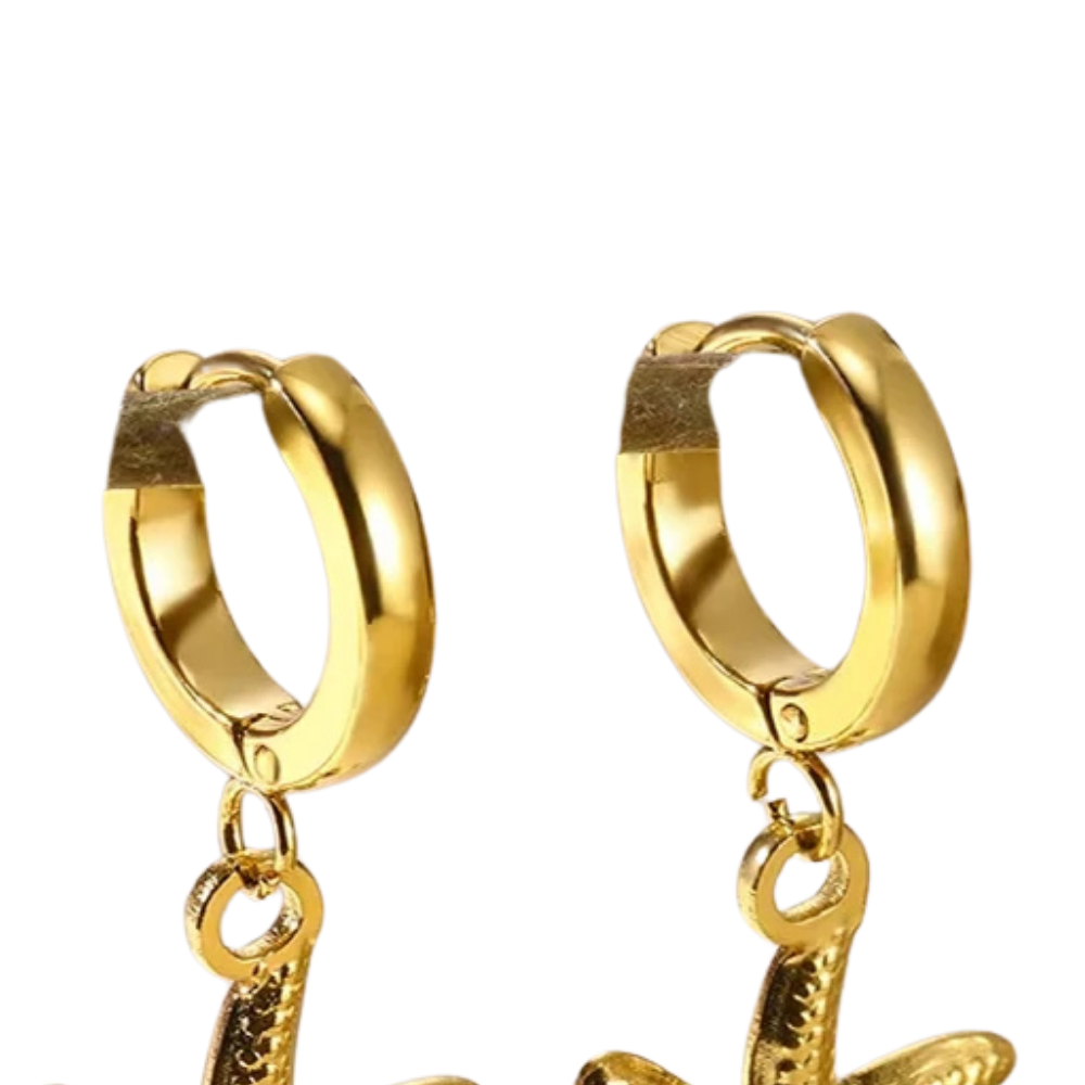 Boucles d'Oreilles Breloque Étoile de Mer pas cher