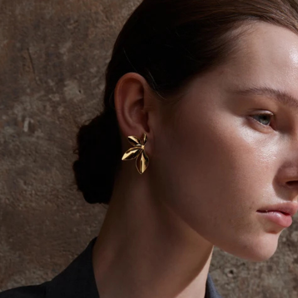 Boucles d'Oreilles Fleur Designpas cher