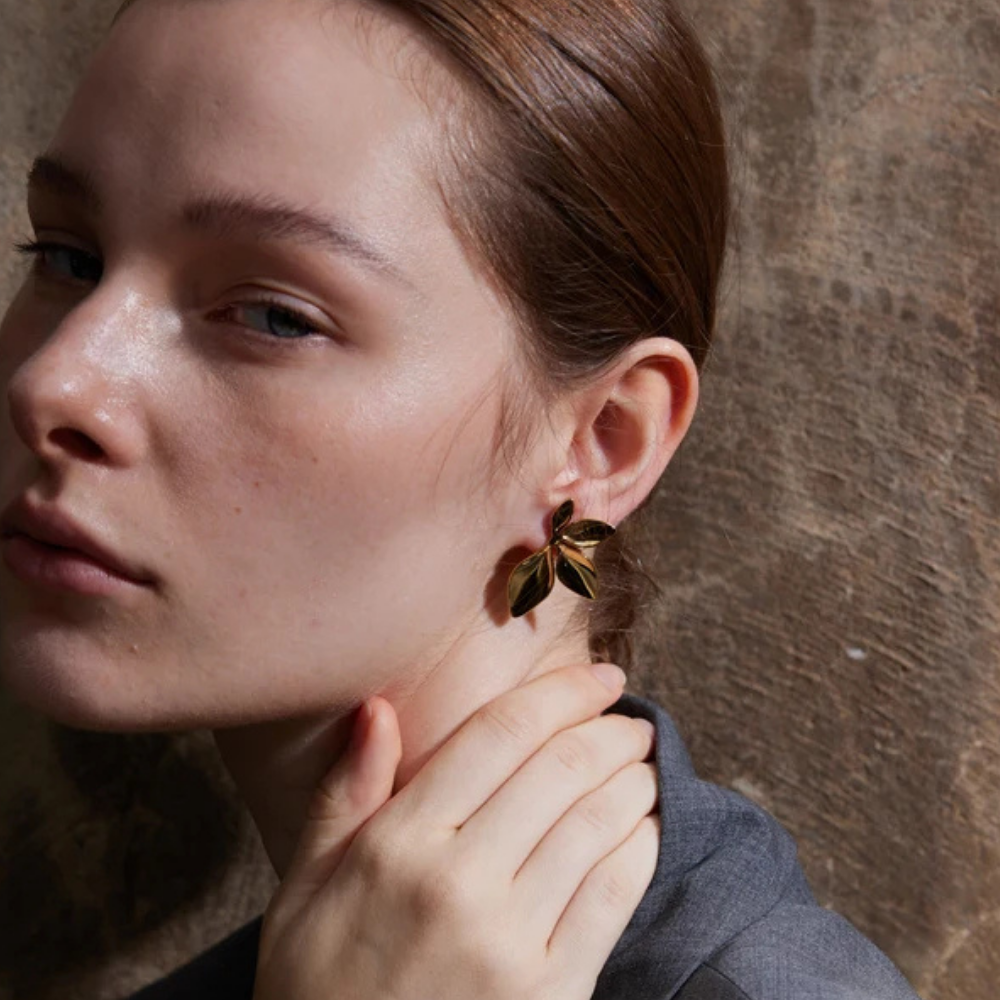 Boucles d'Oreilles Fleur Designpas cher