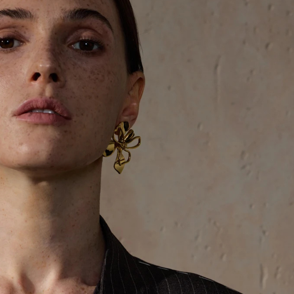 Boucles d'Oreilles Fleur Graphique pas cher