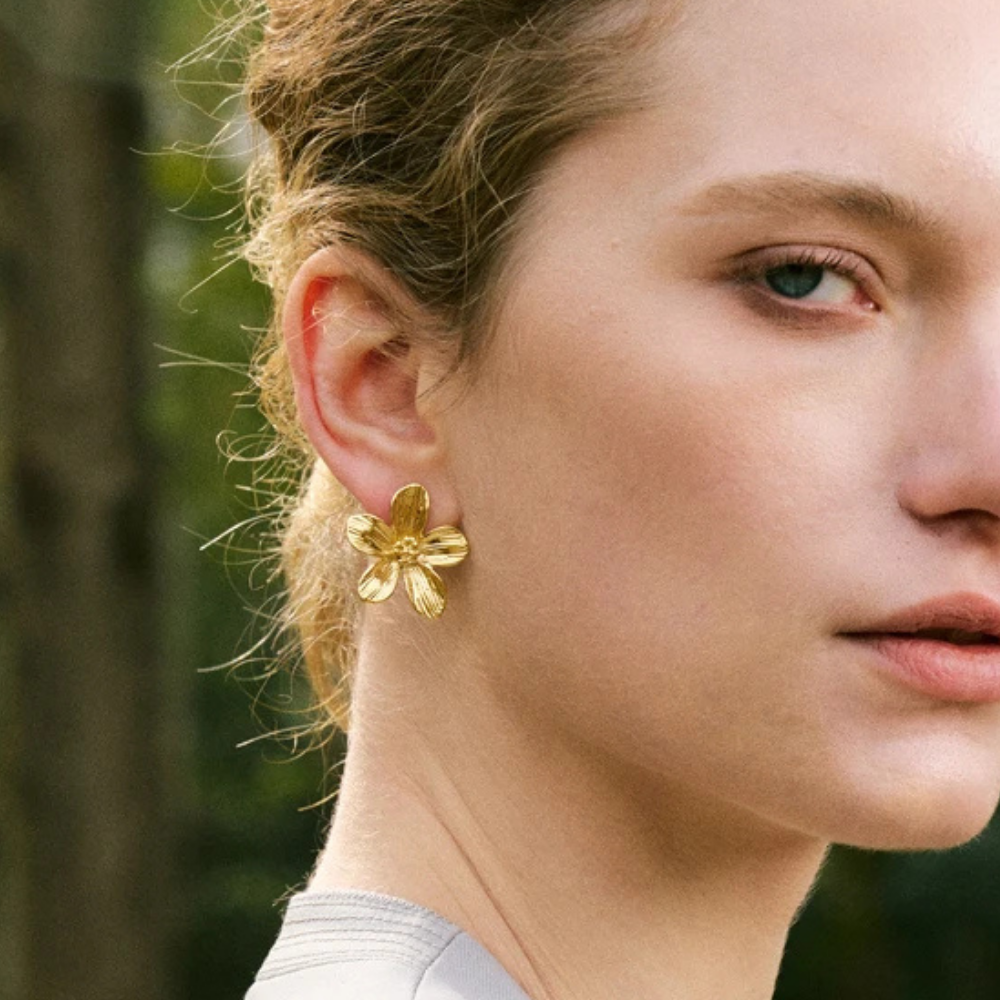 Boucles d'Oreilles Fleur pas cher