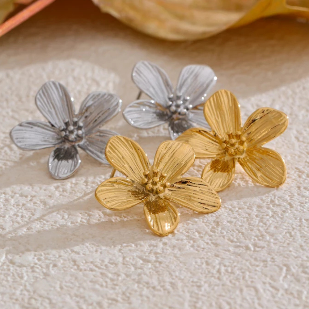 Boucles d'Oreilles Fleur pas cher