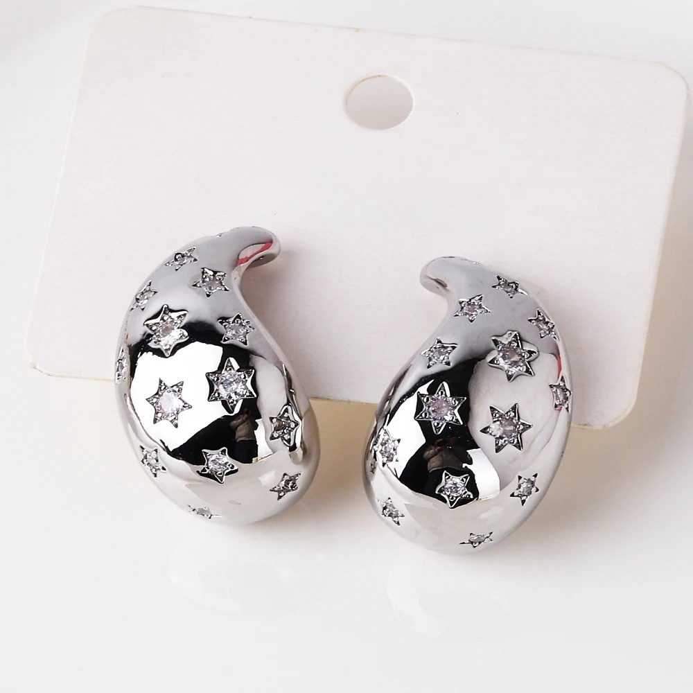 Boucles d'Oreilles Goutte Étoile pas cher