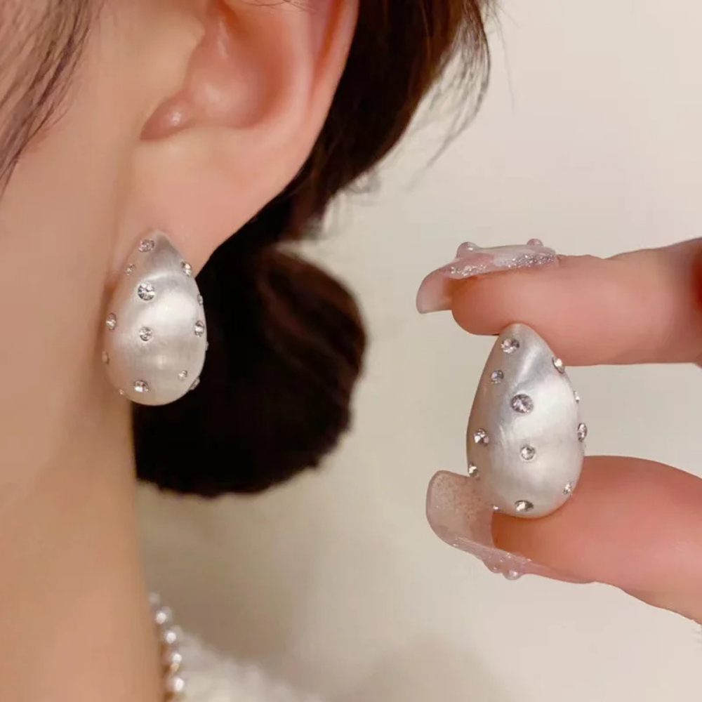 Boucles d'Oreilles Goutte Matte pas cher
