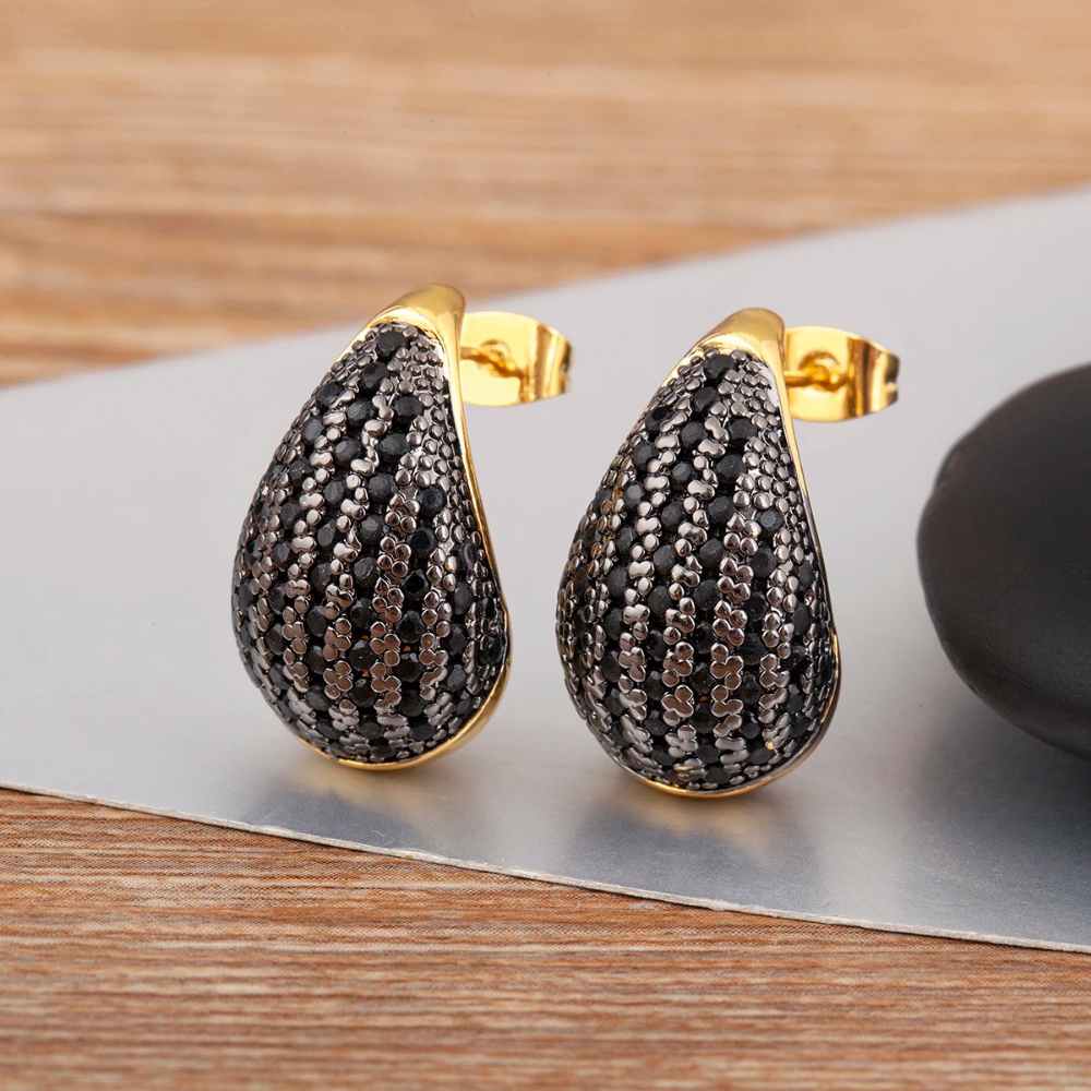 Boucles d'Oreilles Goutte Zircon tendance