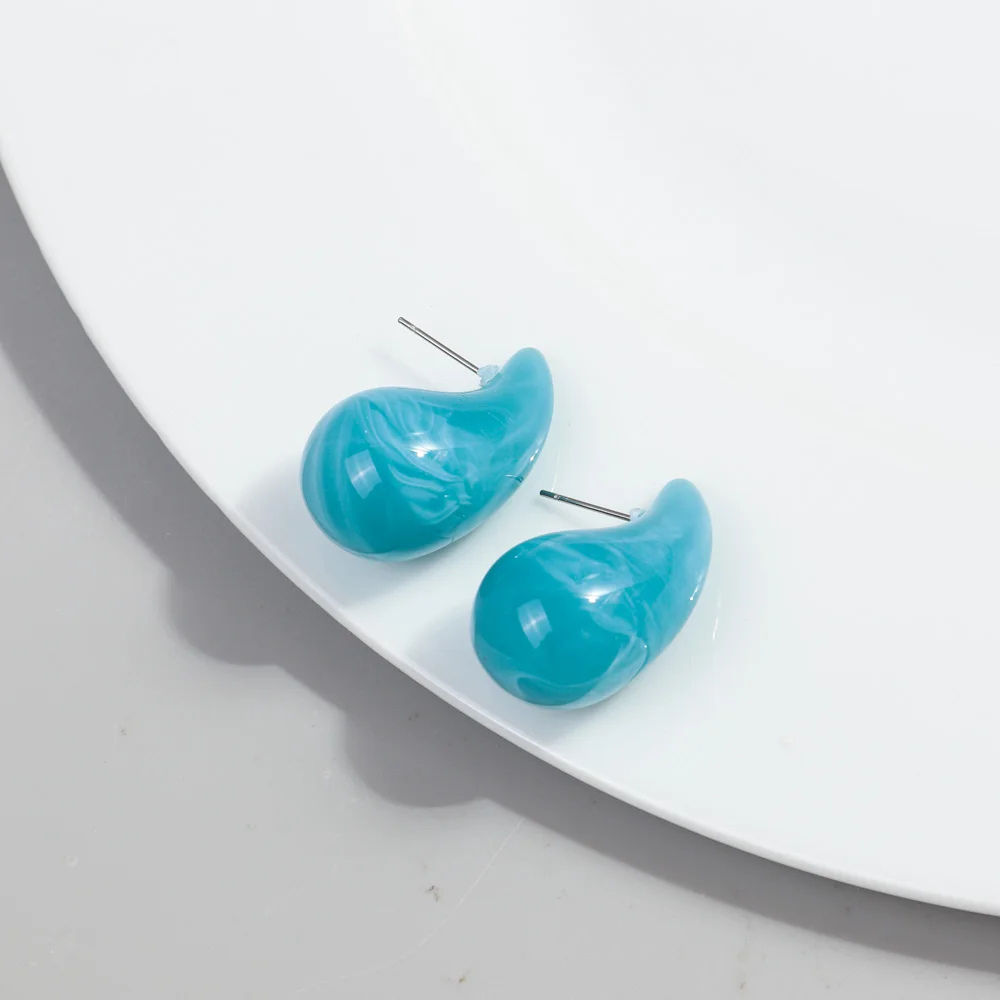 Boucles d'Oreilles Goutte Résine pas cher