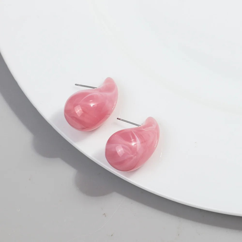 Boucles d'Oreilles Goutte Résine couleur