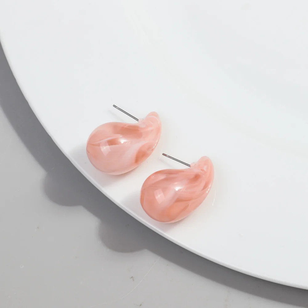 Boucles d'Oreilles Goutte Résine tendance