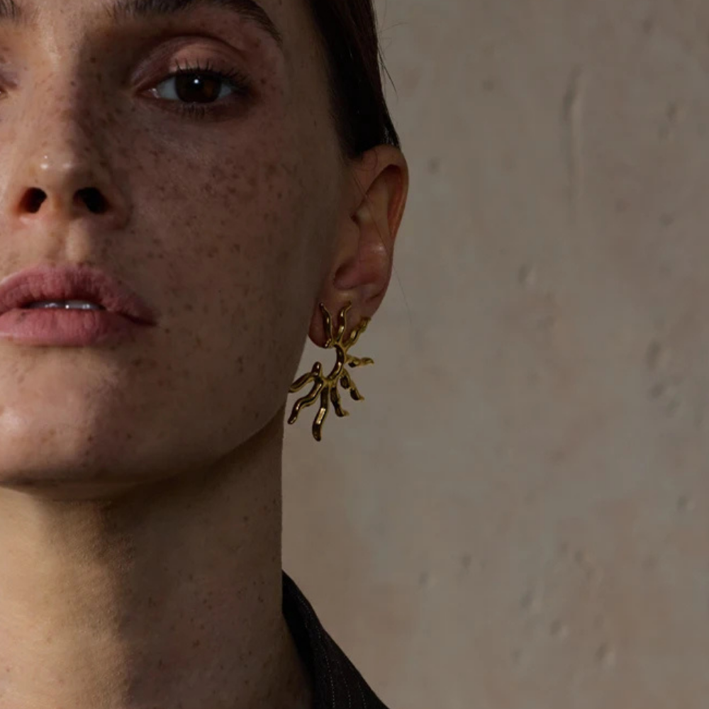 Boucles d'Oreilles Soleil Design pas cher