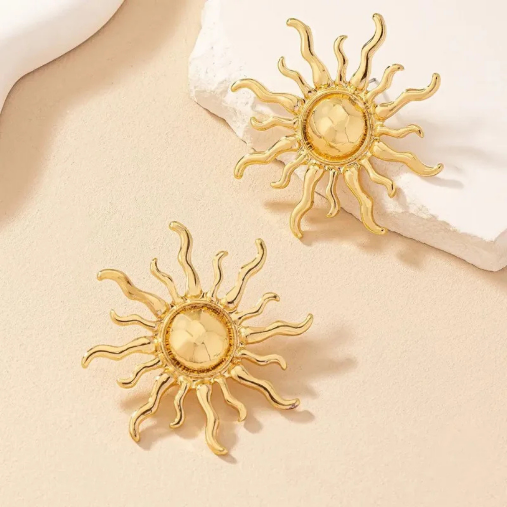 Boucles d'Oreilles Gros Soleil pas cher