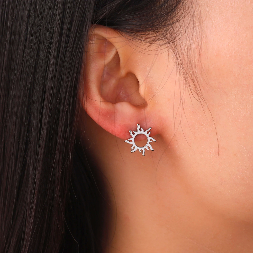 Boucles d'Oreilles Mini Soleil pas cher