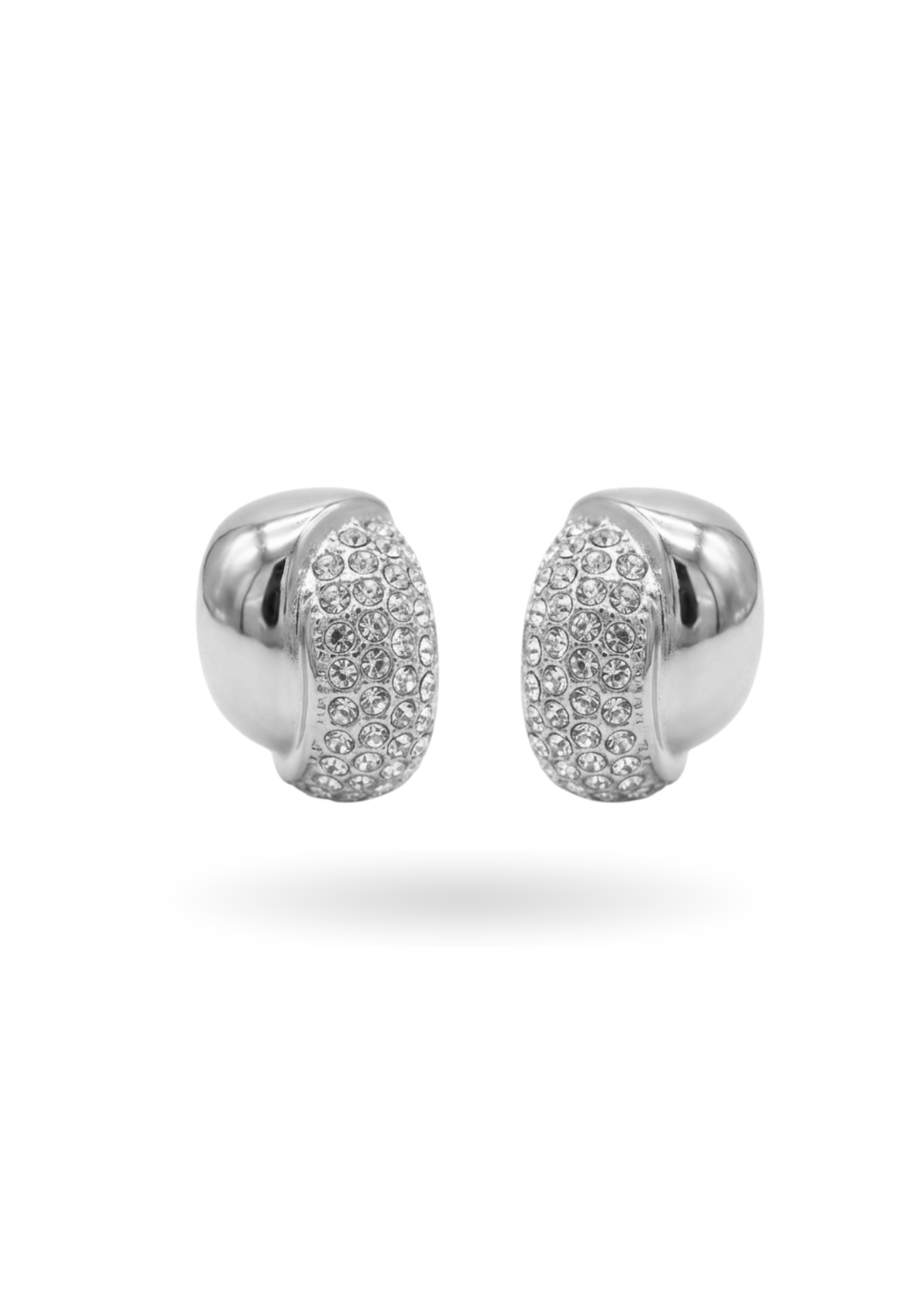 Boucles d'Oreilles Épaisses Strass