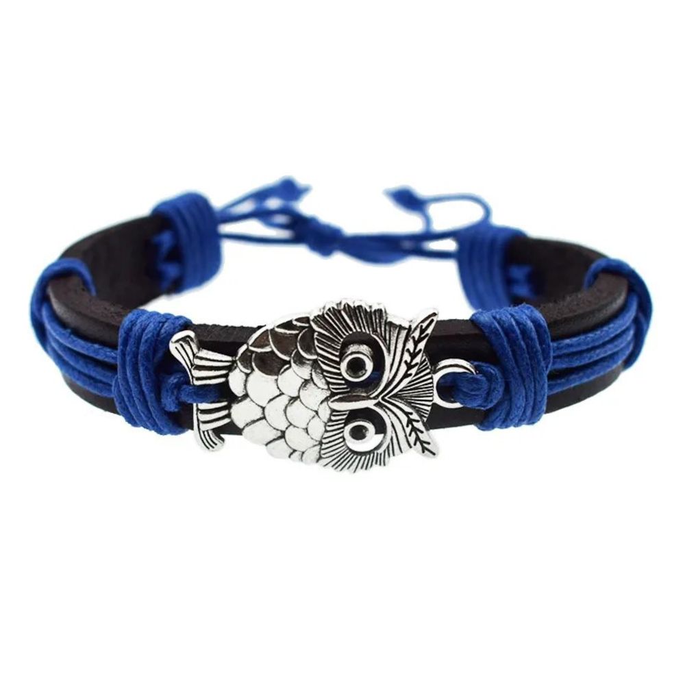 Bracelet Chouette bleu