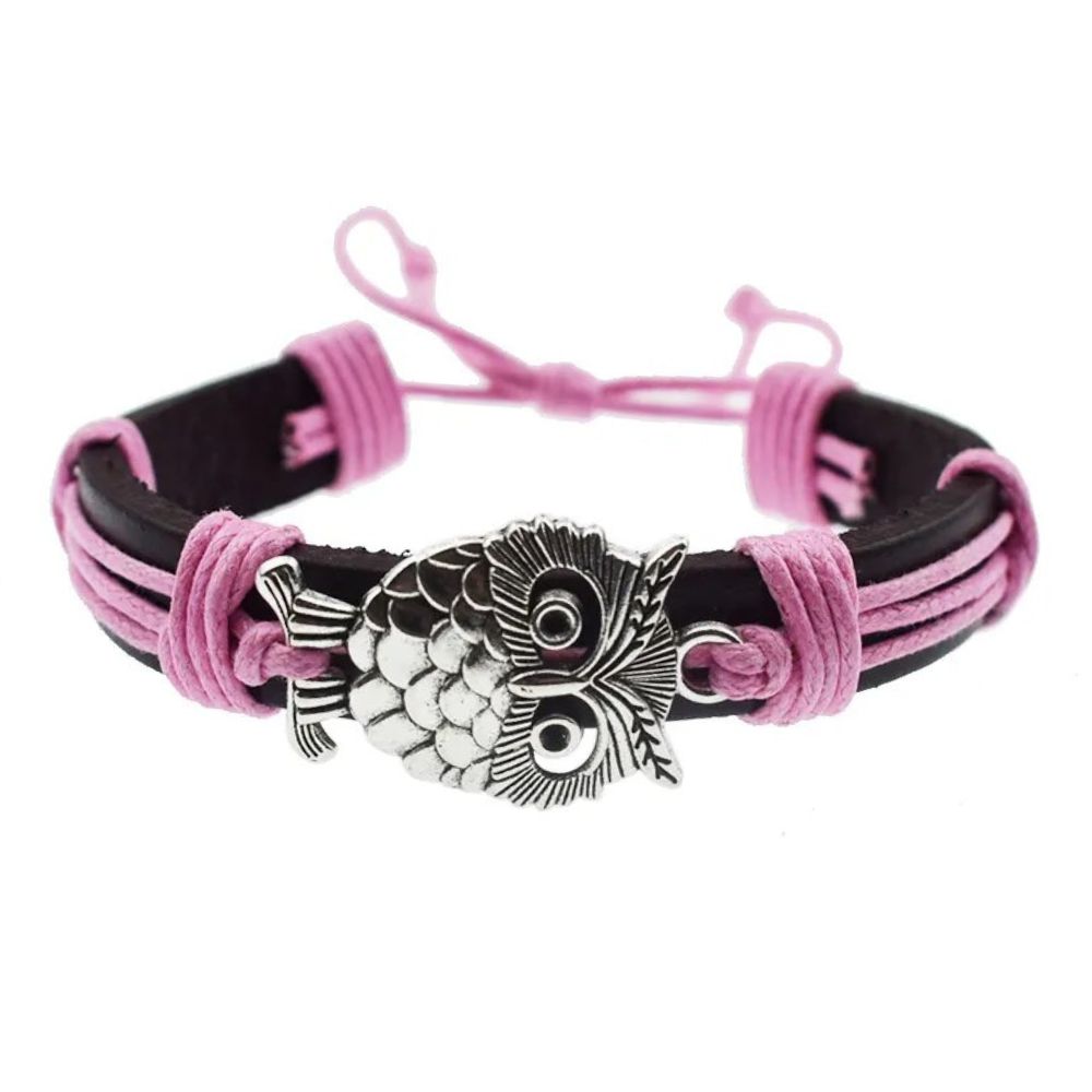 Bracelet Chouette rose