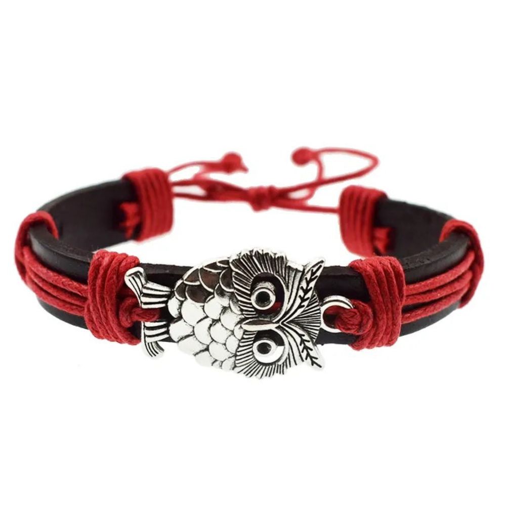 Bracelet Chouette rouge