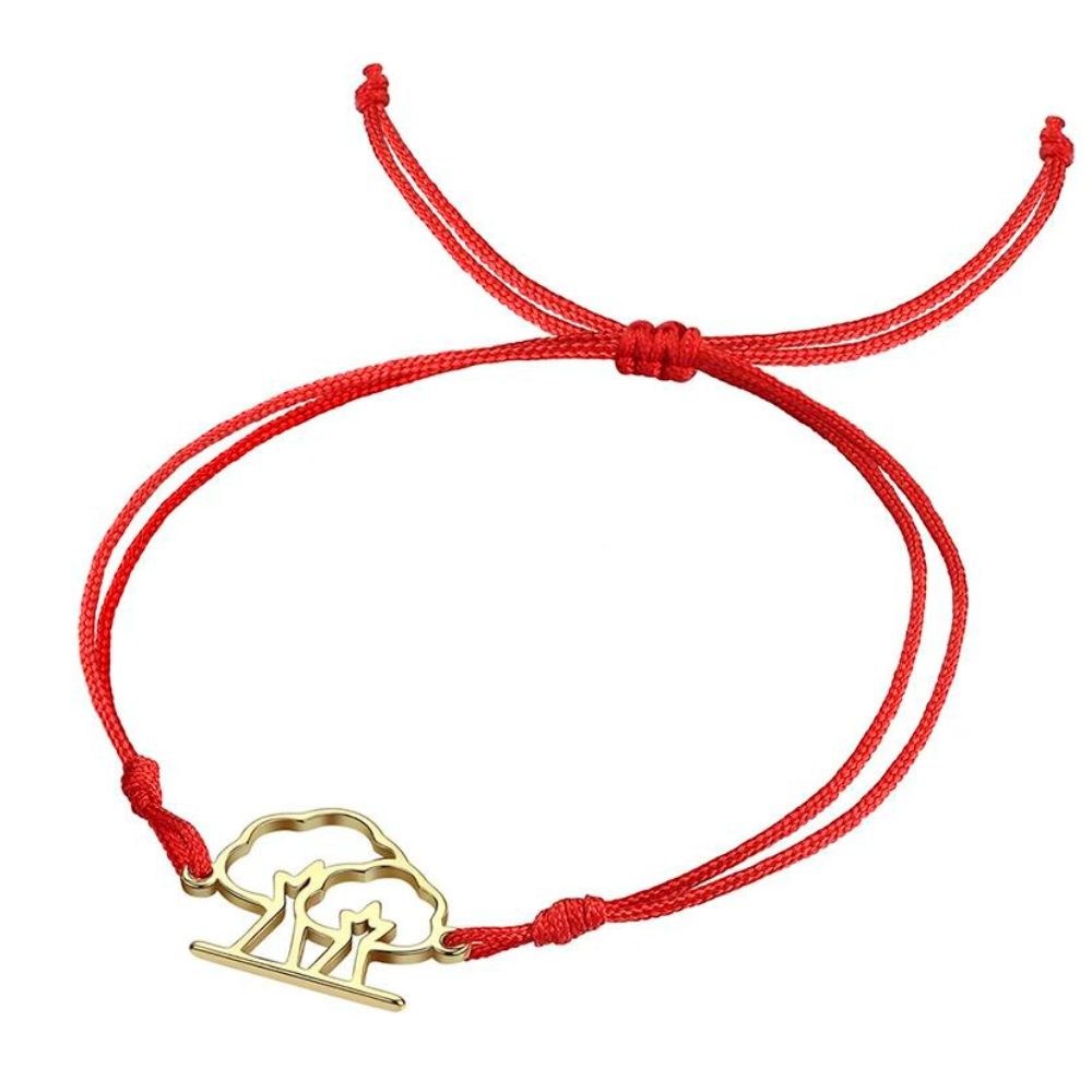 Bracelet Arbre Cordon rouge