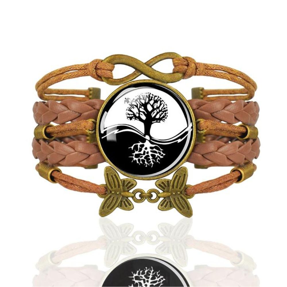 Bracelet Arbre de Vie Cuir infini