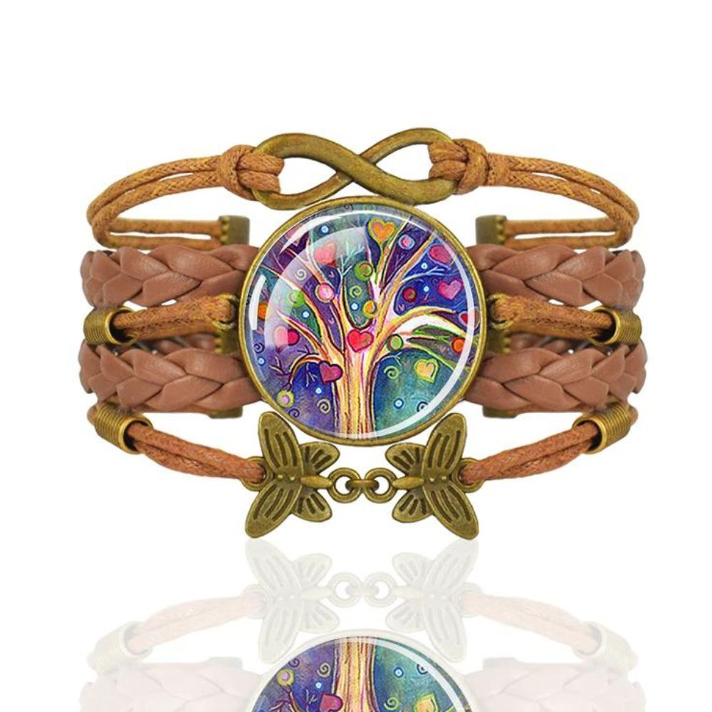 Bracelet Arbre de Vie papillon