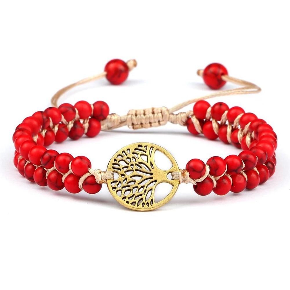 Bracelet Arbre de Vie Rouges