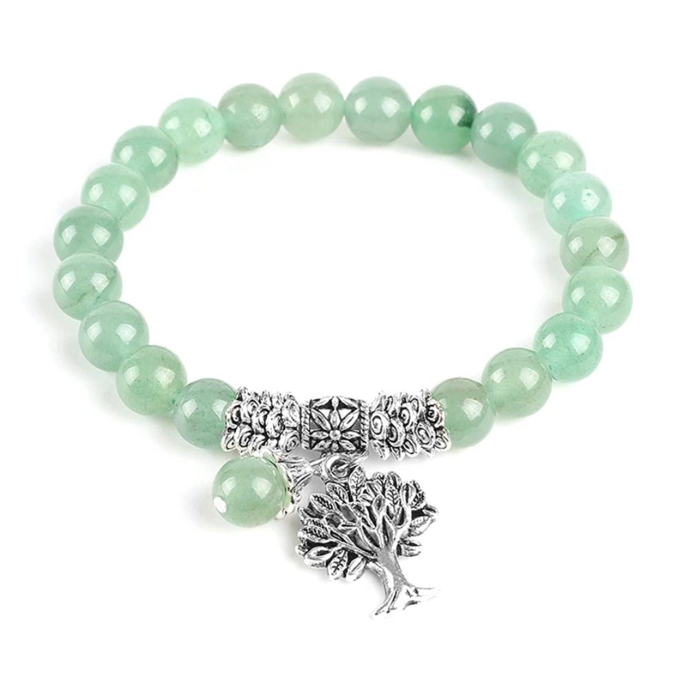 Bracelet Arbre de Vie Perles Vertes