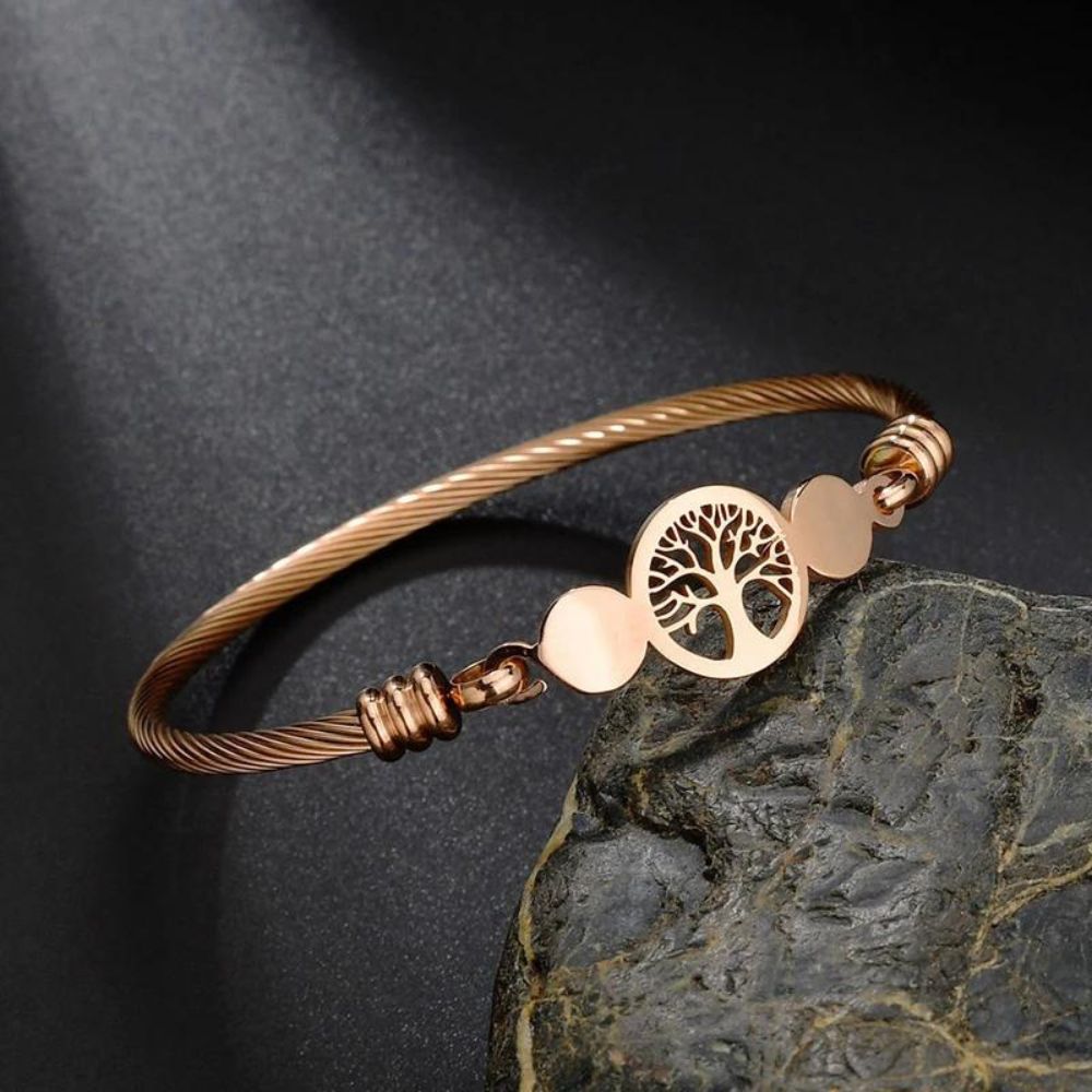 Bracelet Arbre de Vie Trésor rose