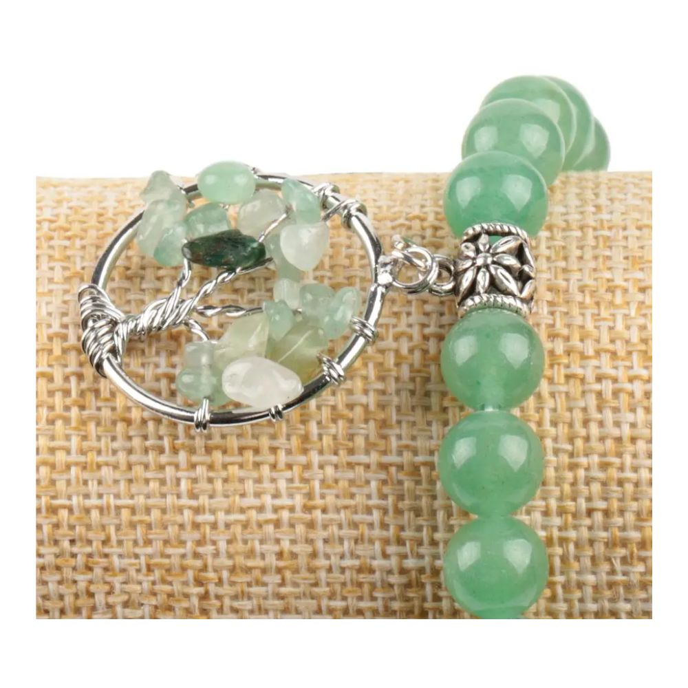 Bracelet Arbre pierre verte