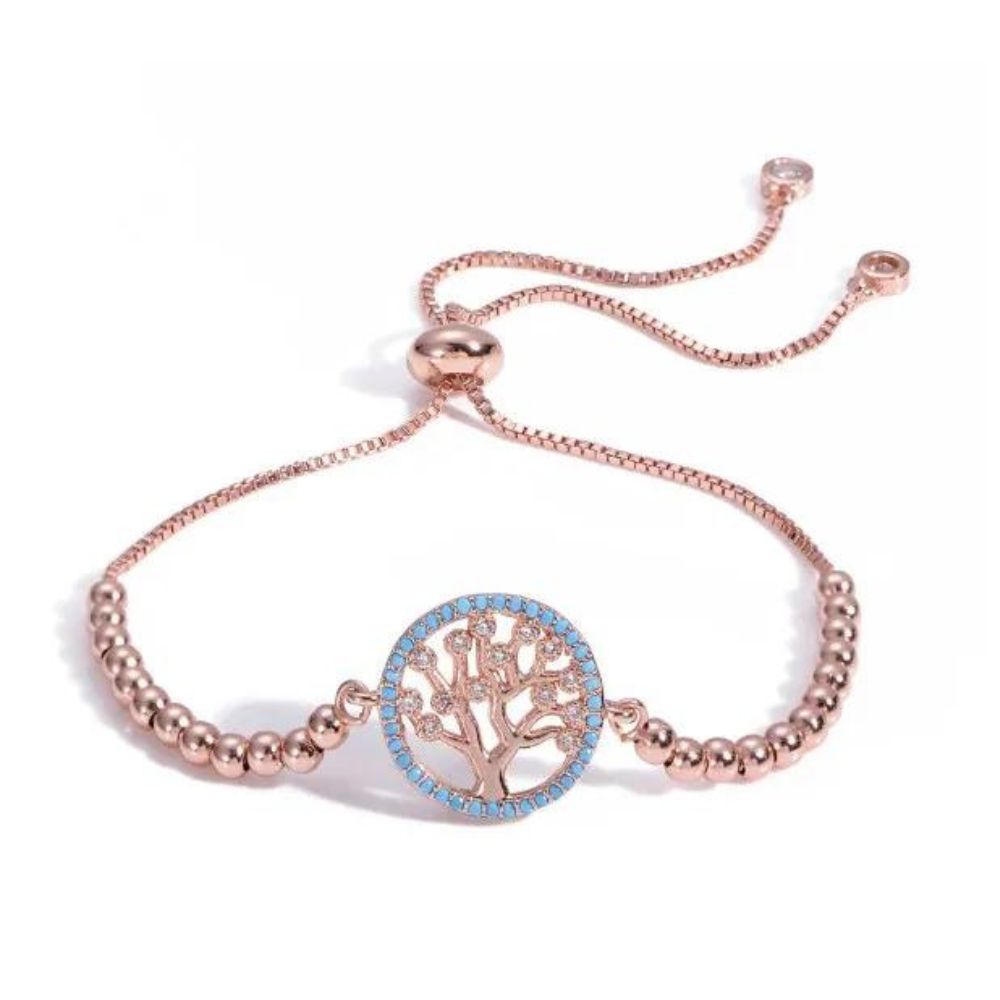 Bracelet Arbre de Vie Rose