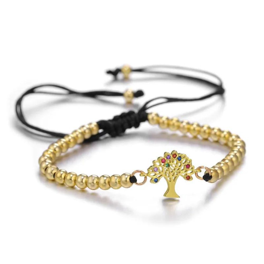 Bracelet perles or femme