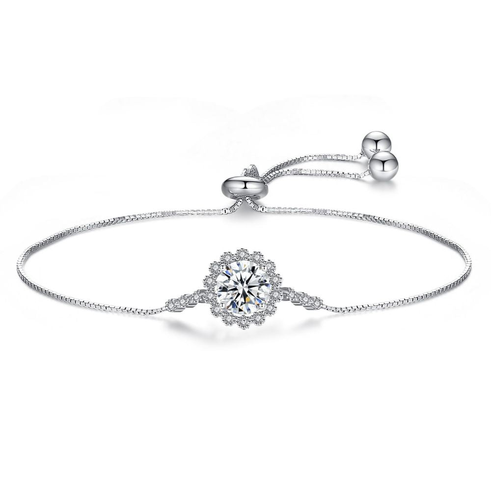 Bracelet Argent et Diamant Femme