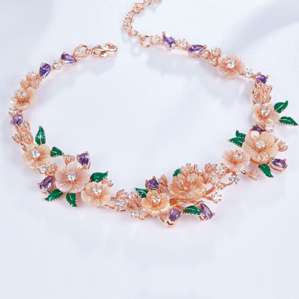 Bracelet avec Fleur Luxe